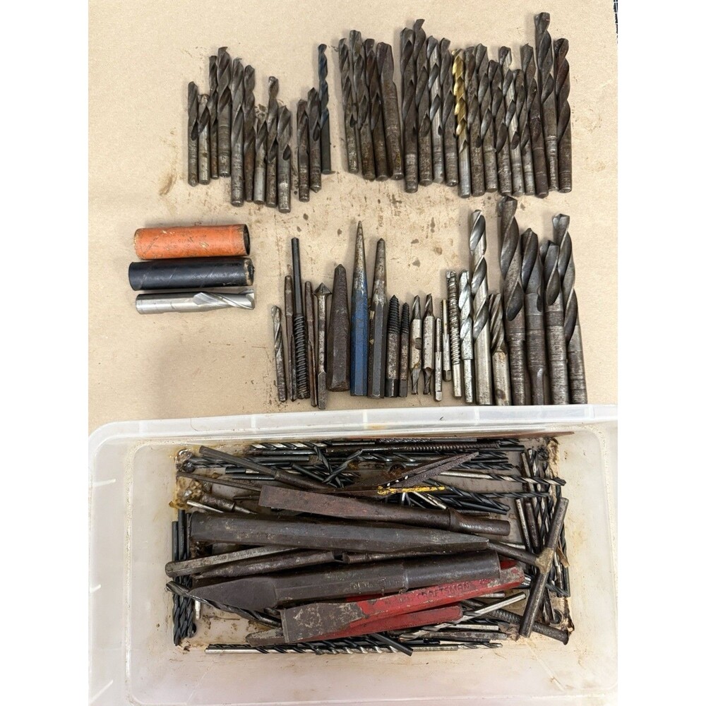 Huge Machinist Drill Bit Lot - HSS Taps, Countersinks & Specialized Tooling